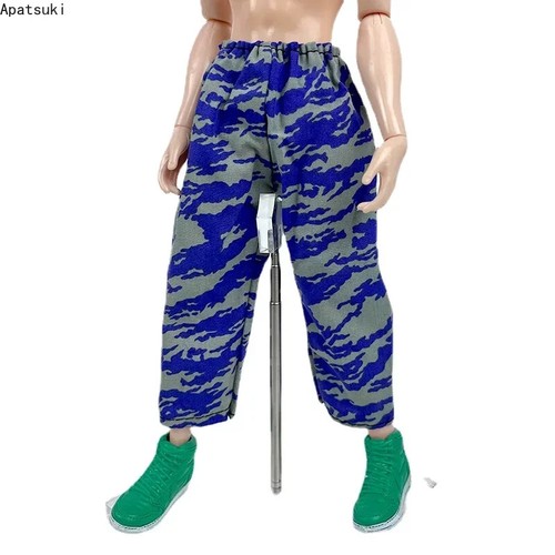 Pantaloni mimetici blu - fatti, a