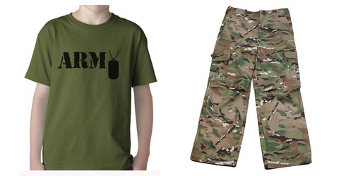 Set uniforme militare kids - uniforme,